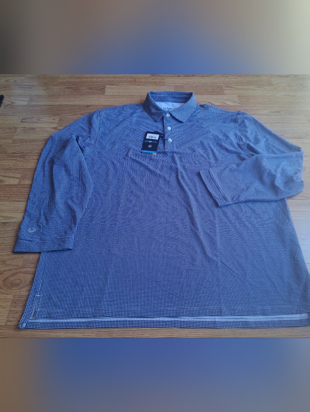 NWT Mens IBKUL, Navy , White Polo Shirt Sz XXL
